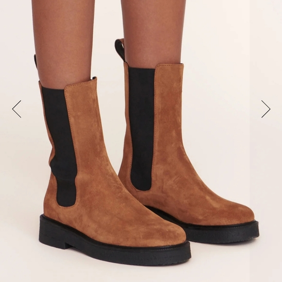 STAUD Palamino Suede Chelsea Boots